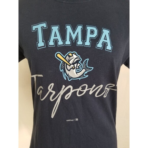 Gildan Softstyle Tampa Tarpons Womens Ladies T-Shirt Large Yankees Minor League - Picture 3 of 12